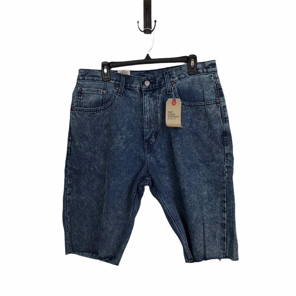 Levi's 569 High Rise Bermuda Length Denim Shorts